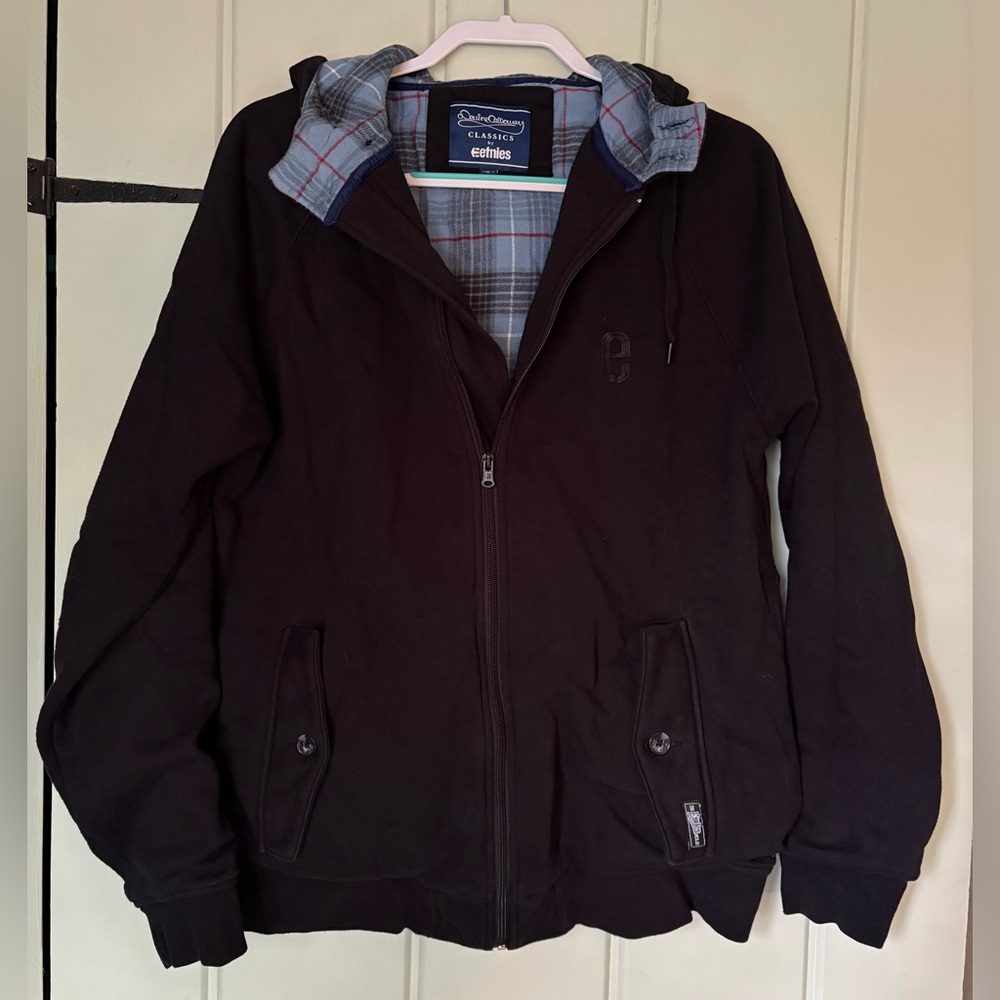 Etnies Men's Black Hooded Jacket size L